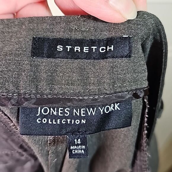 Pants by Jones New York Stretch Flare Grayish Brown Tint Size 14 - Picture 5 of 6